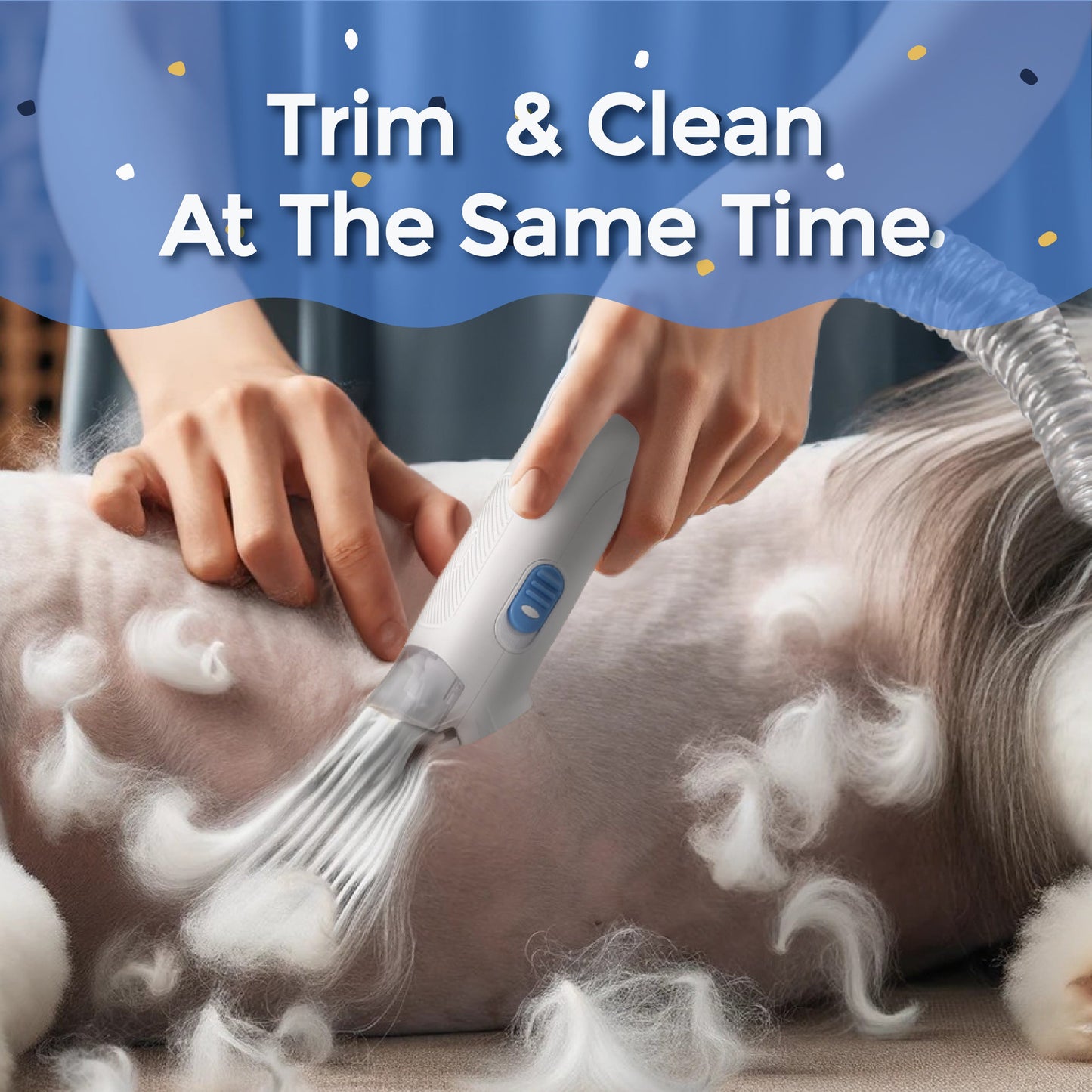 Pet Grooming Vacuum Kit tools